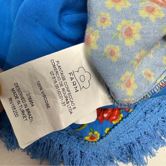 FARM RIO ANTHROPOLOGIE FLORAL TUNIC TOP ONE SIZE - Picture 8 of 8